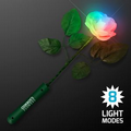 5 Day Imprinted 8 Color Light Up Rose w/ White Petals